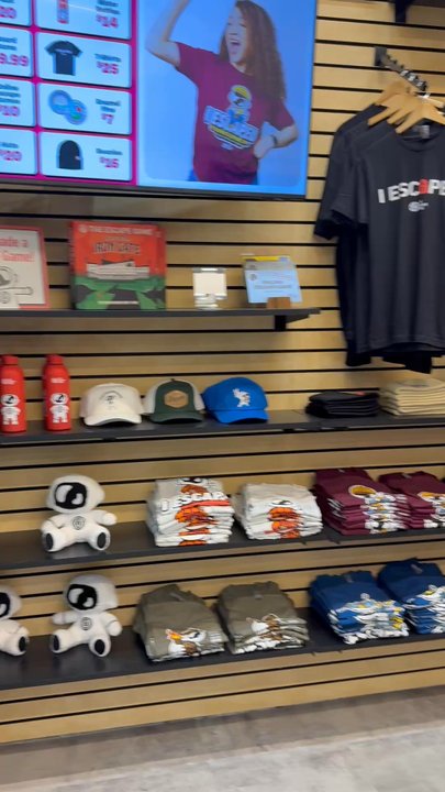 The Escape Game Tysons - Inside the front of the store with merchandise - Escape Games Near Me - Tysons, Virginia