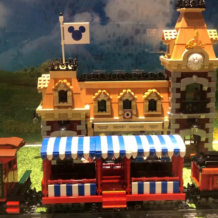 Lego - The Disney sets, and the Disney train, the treehouse; reminds me of Swiss family Robinson, and then the iconic steamboat Willy - Toy Stores Near Me - Costa Mesa, California