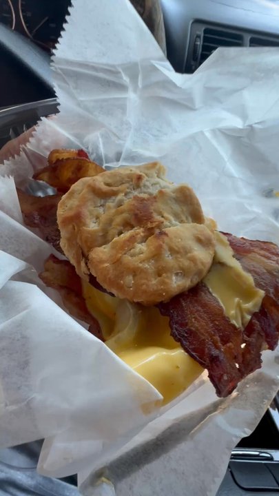 Simply Marie's - Biscuit with bacon and cheese - Breakfast & Brunch Near Me - Baltimore, Maryland