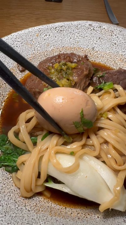 Torafuku - OMG! Love the beef noodle soup with a perfectly cooked soft boiled egg. - Asian Fusion Near Me - Vancouver, British Columbia