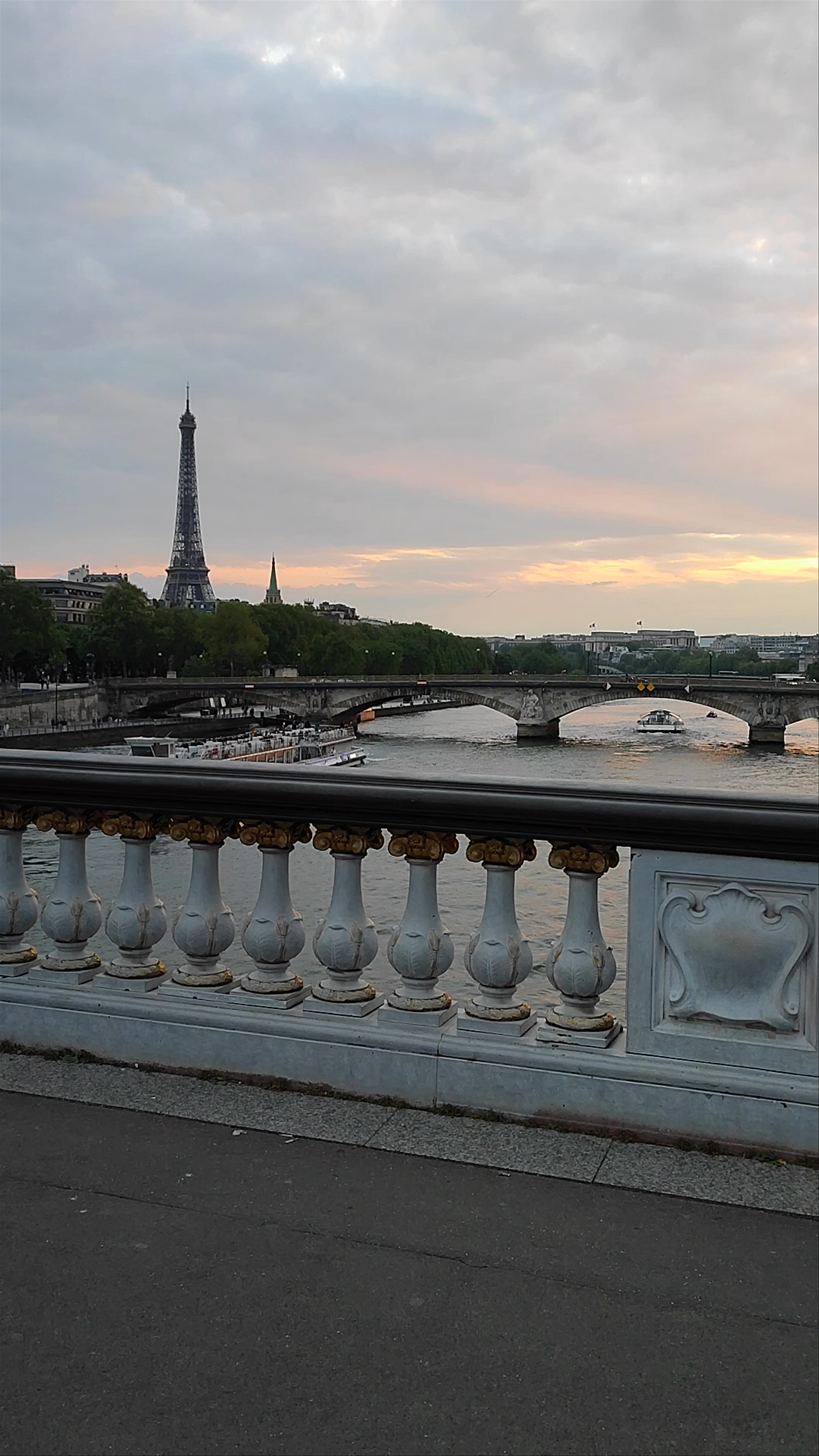 Sunset View from Pont Alexandre III, Paris