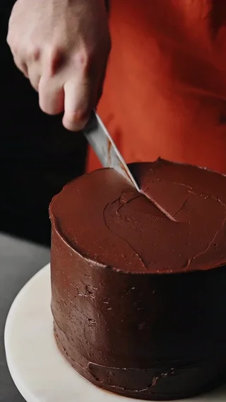 Cocoa Cake with Semi-Sweet Ganache