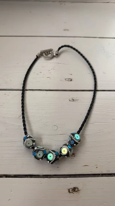 Montirex Y2K Vintage Beaded Boho Necklace imagen 1