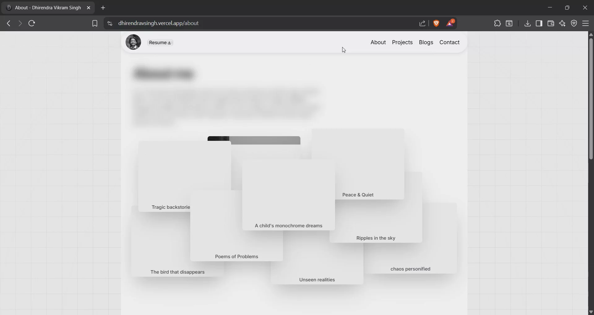 Portfolio Website image 1