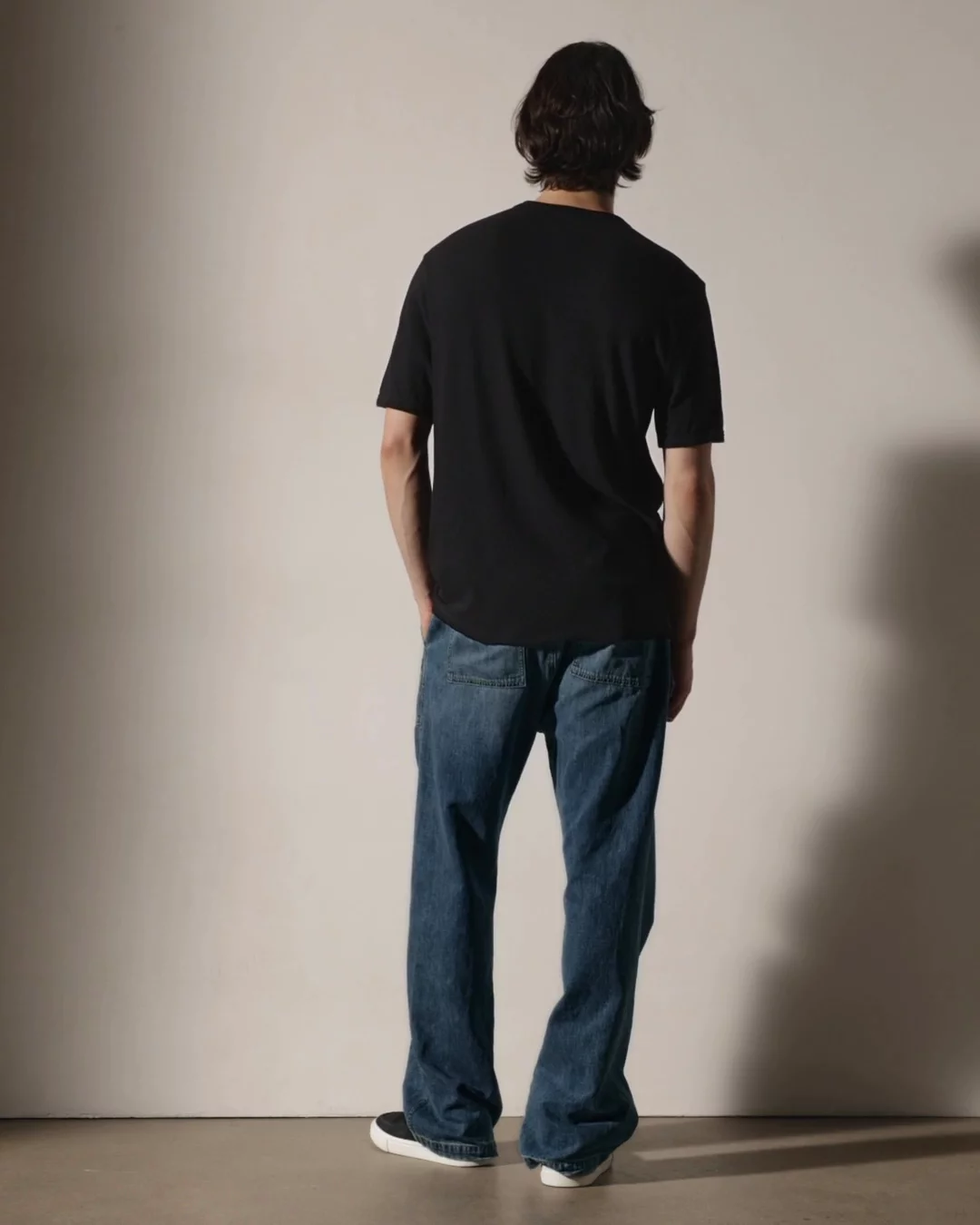 pryシュウトCross-Seam Pullover Shirtブラック新品 Slub Jersey Short Sleeve Crew - Black | James Perse Los Angeles