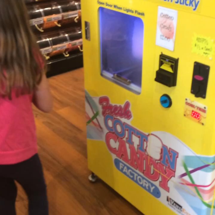 Cravin's Candy Emporium - The cotton candy machine is a fun experience. - Desserts Near Me - Bend, Oregon