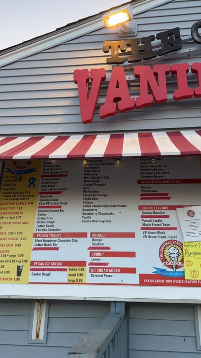 Vanilla Bean - Menu - Ice Cream & Frozen Yogurt Near Me - Wakefield, Rhode Island