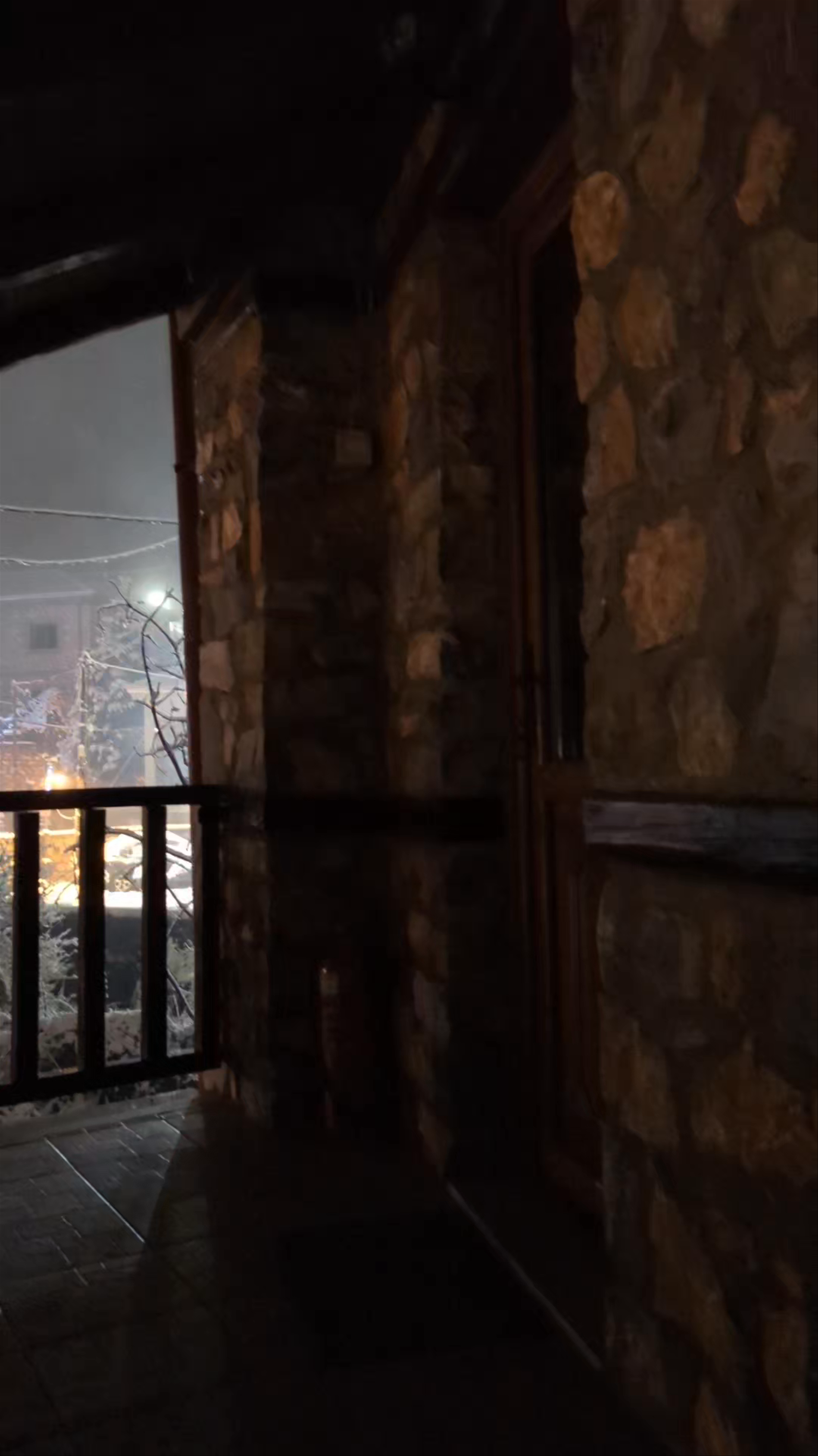 Winter Night Serenity in Agios Athanasios, Greece