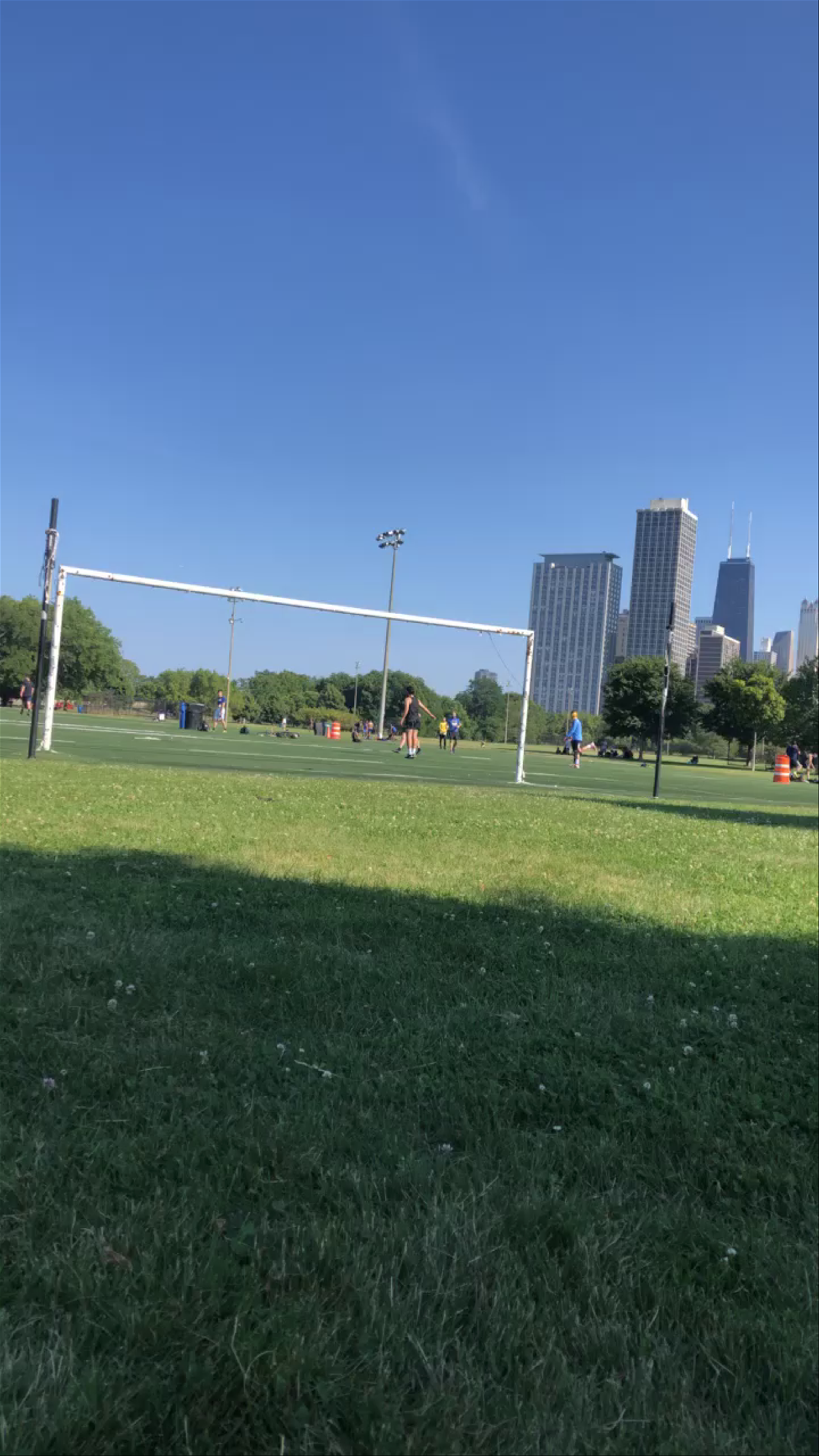 Sunny Soccer Afternoon at Lincoln Park, Chicago