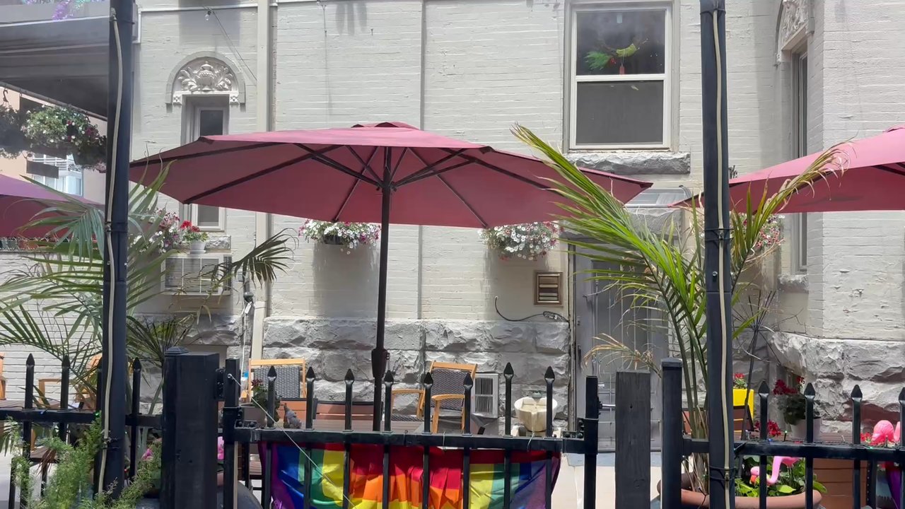 Ms Marji’s - The misters and general vibe of the patio - Coffee & Tea Near Me - Denver, Colorado