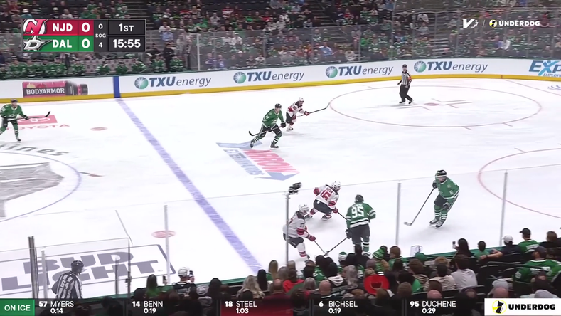 Hughes leads the way with two goals as Devils explode for four in the first · Mar 24, 2026