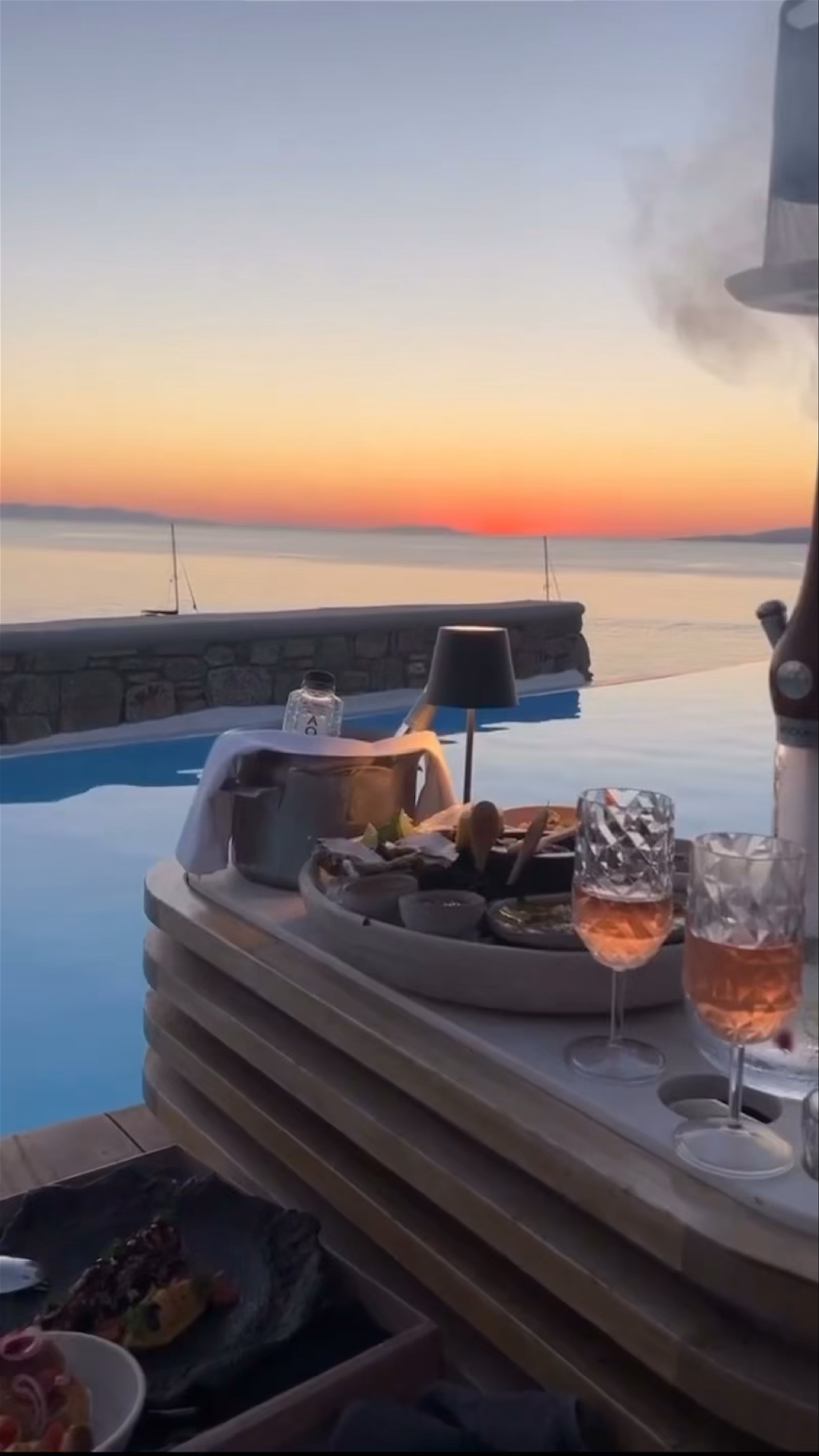 Sunset Vibes and Poolside Elegance at Cavo Tagoo Mykonos