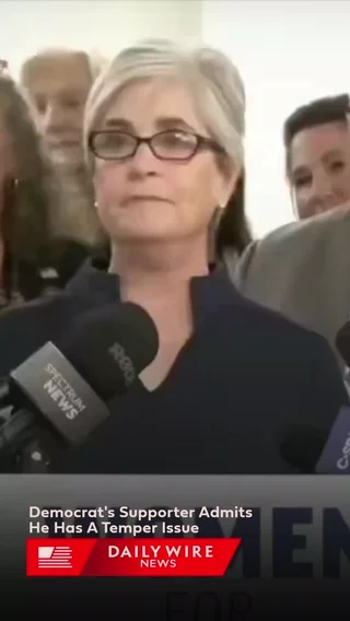 Democrat's Supporter Admits He Has A Temper Issue