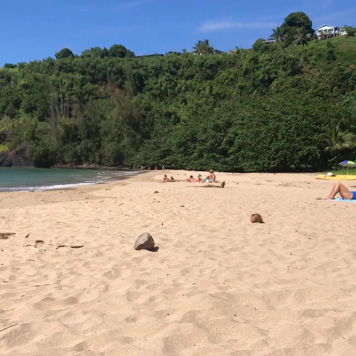 Kalihiwai Beach - View of the gorgeous beaxh - Beaches Near Me - Kilauea, Hawaii