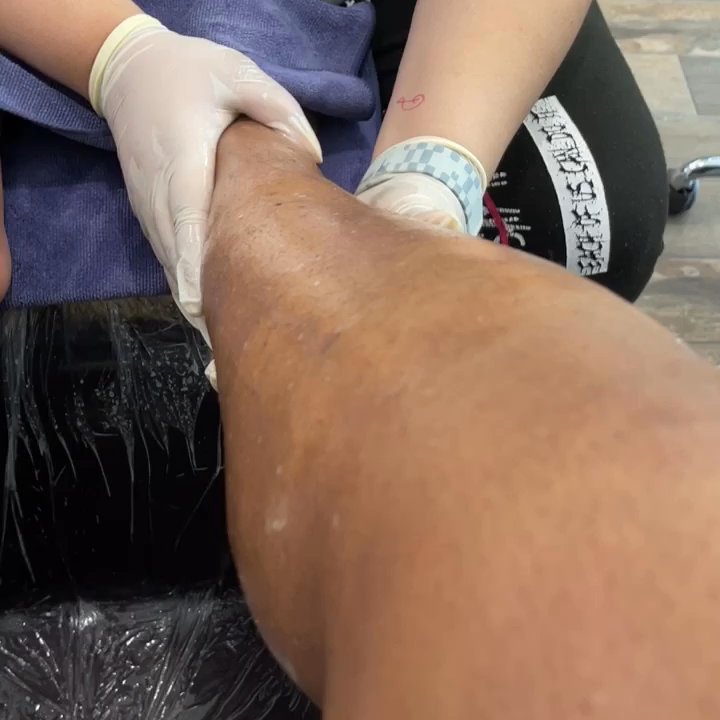 LUSH Spa + Nail Salon - Stone leg massage by Dee - Nail Salons Near Me - Savannah, Georgia