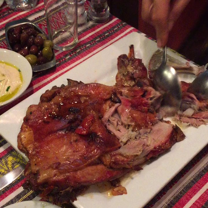 Halepi - A baby lamb shoulder. Crazy tender taste.  Enough for 3 hungry beasts to 4 people easily. - Greek Near Me - London, XGL