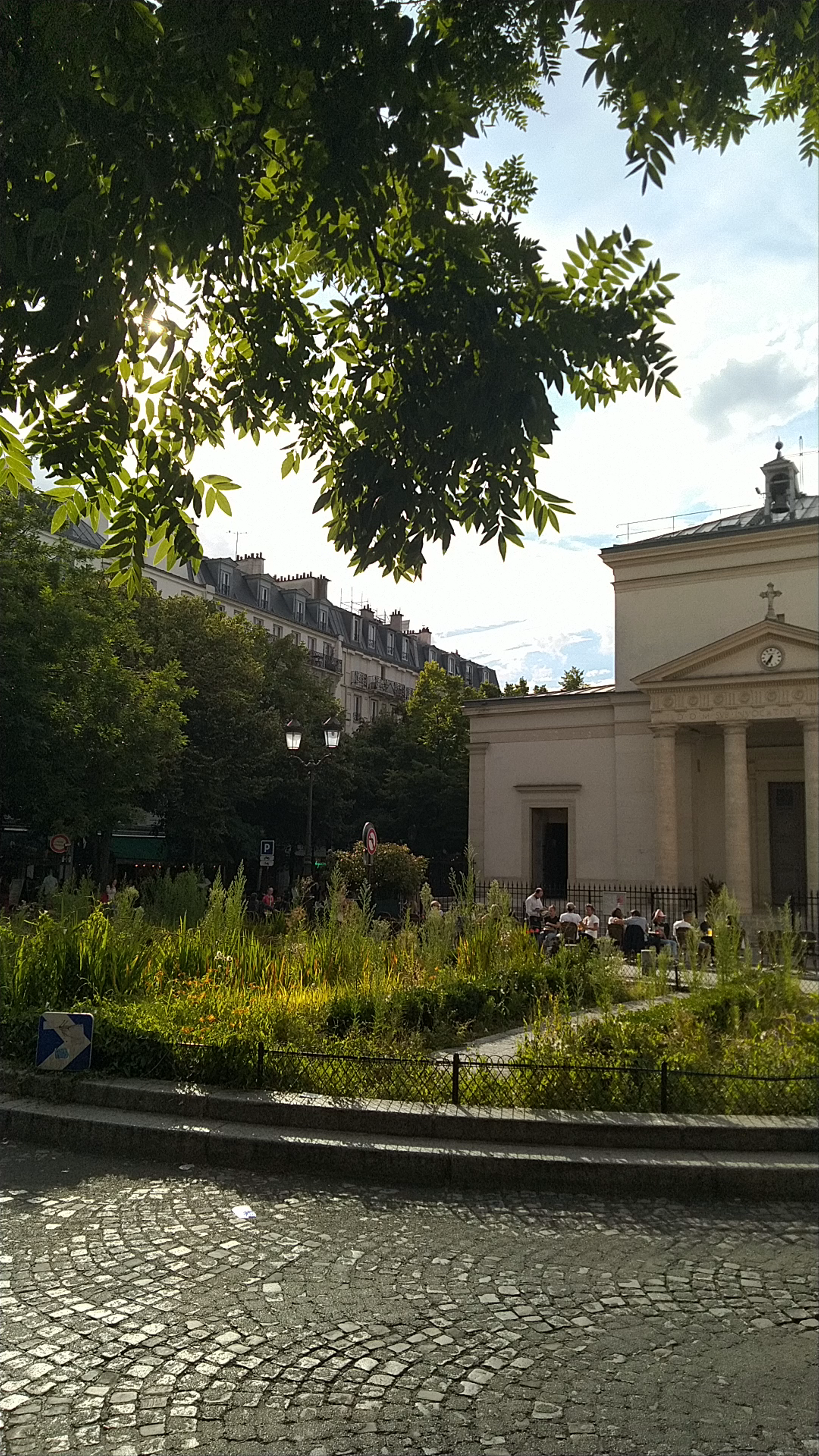 Sunlit Serenity at Place du Docteur-Félix-Lobligeois, Paris