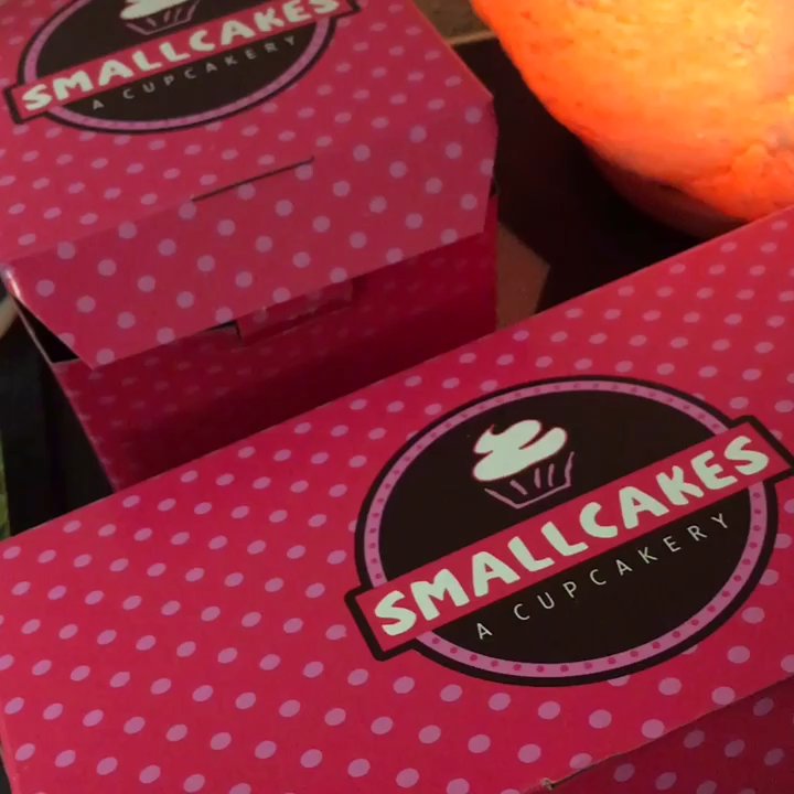 Smallcakes Cupcakery - Ignore the smashed cupcake I dropped the box! lol - Cupcakes Near Me - Ripon, California