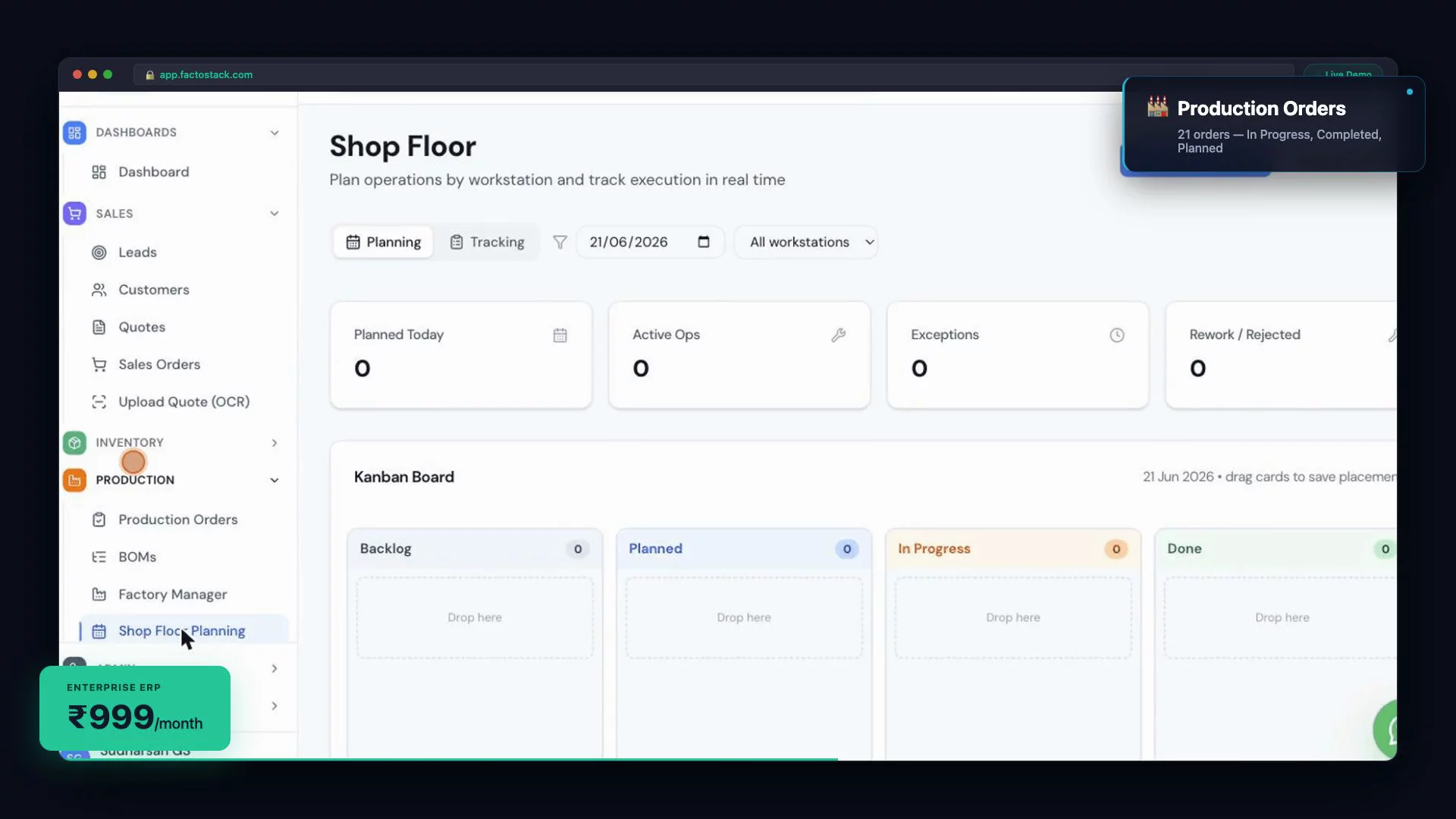Factostack - Manufacturing ERP image 1