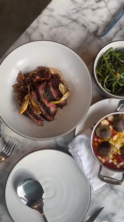 Eldr - Ricotta Gnudi, Bistro Steak and Green Beans - IG: @nelson_eats - American Near Me - Seattle, Washington