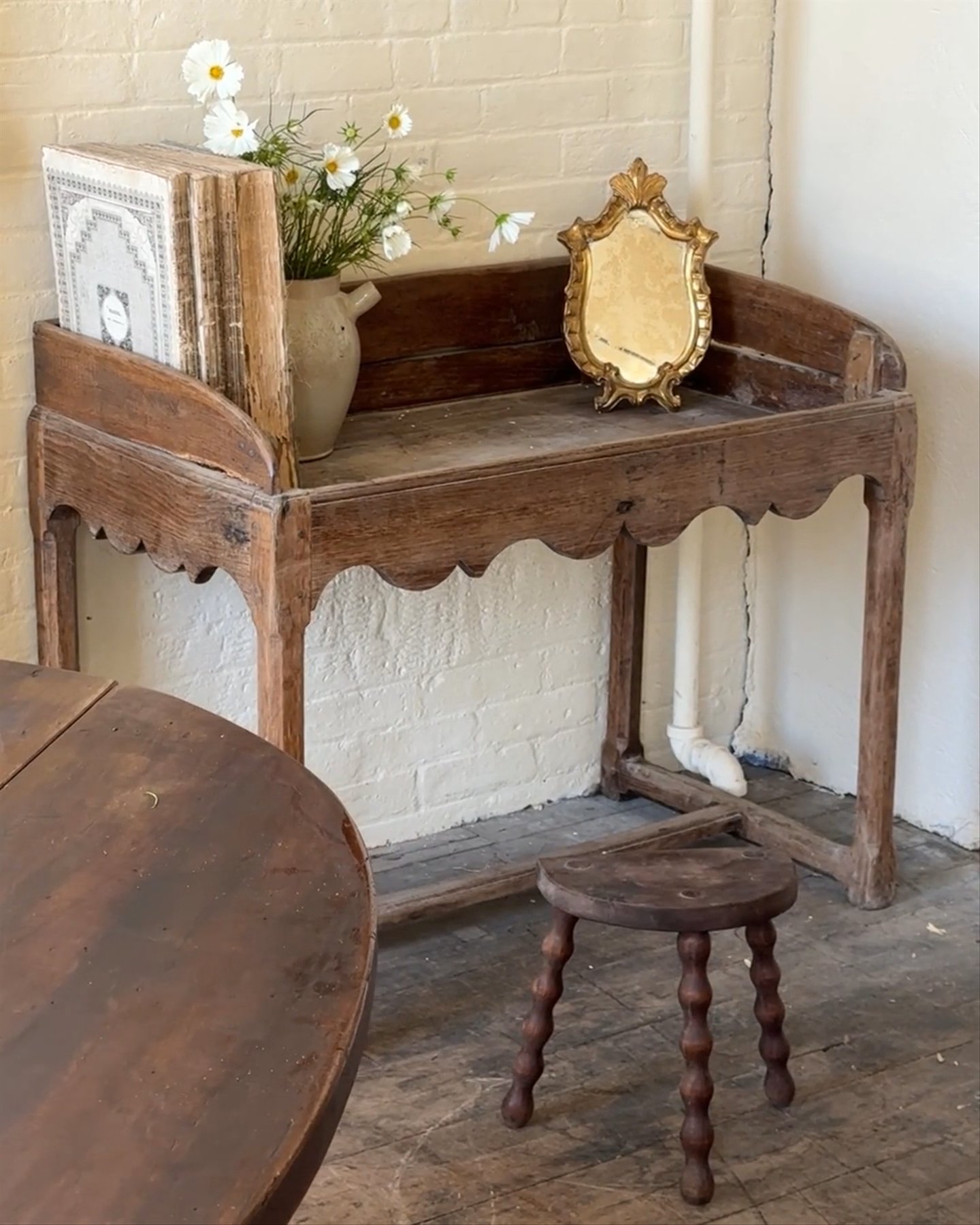 Walnut Shelf Table