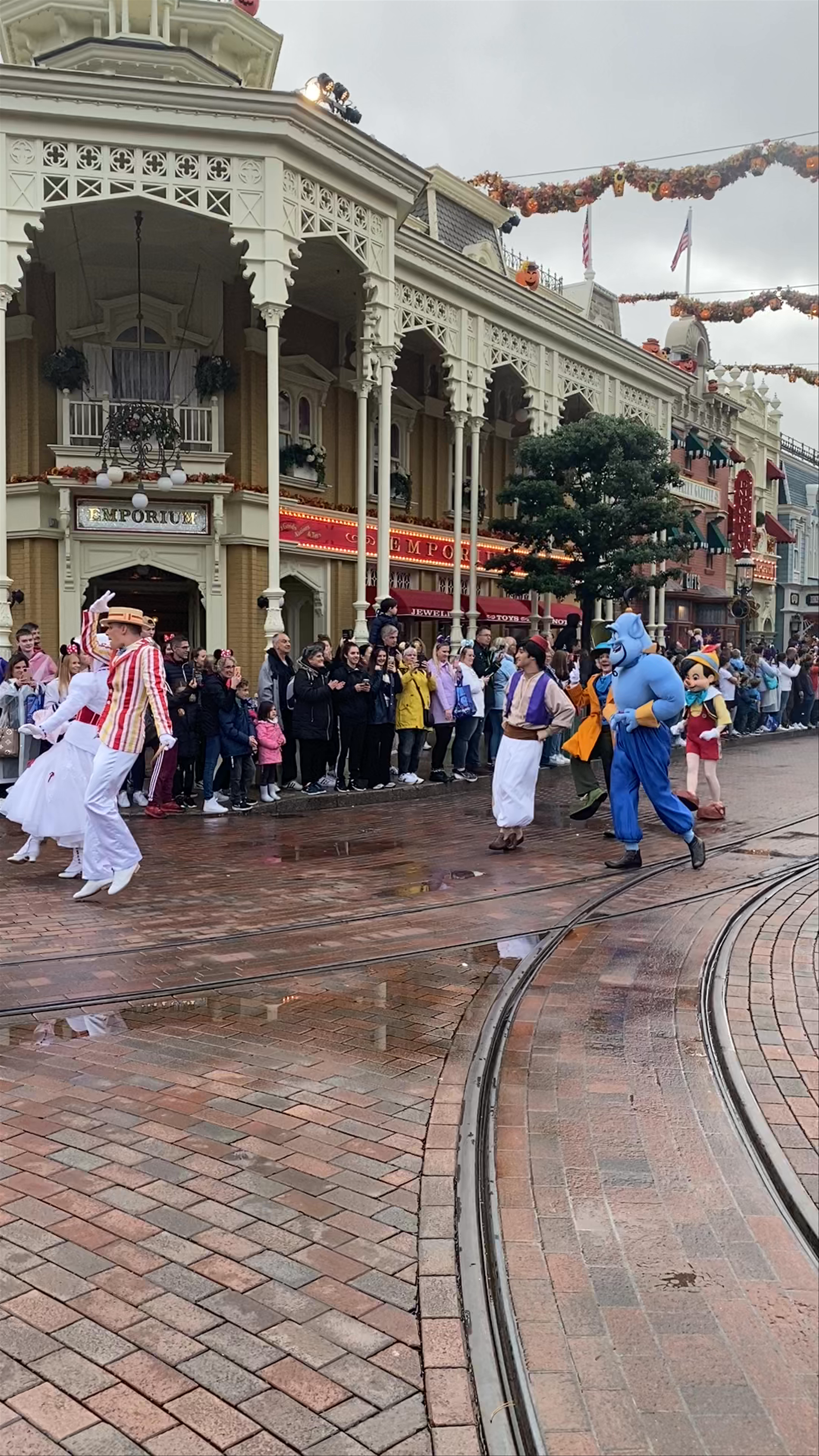 Disneyland Paris Parade Magic on a Cozy Autumn Day