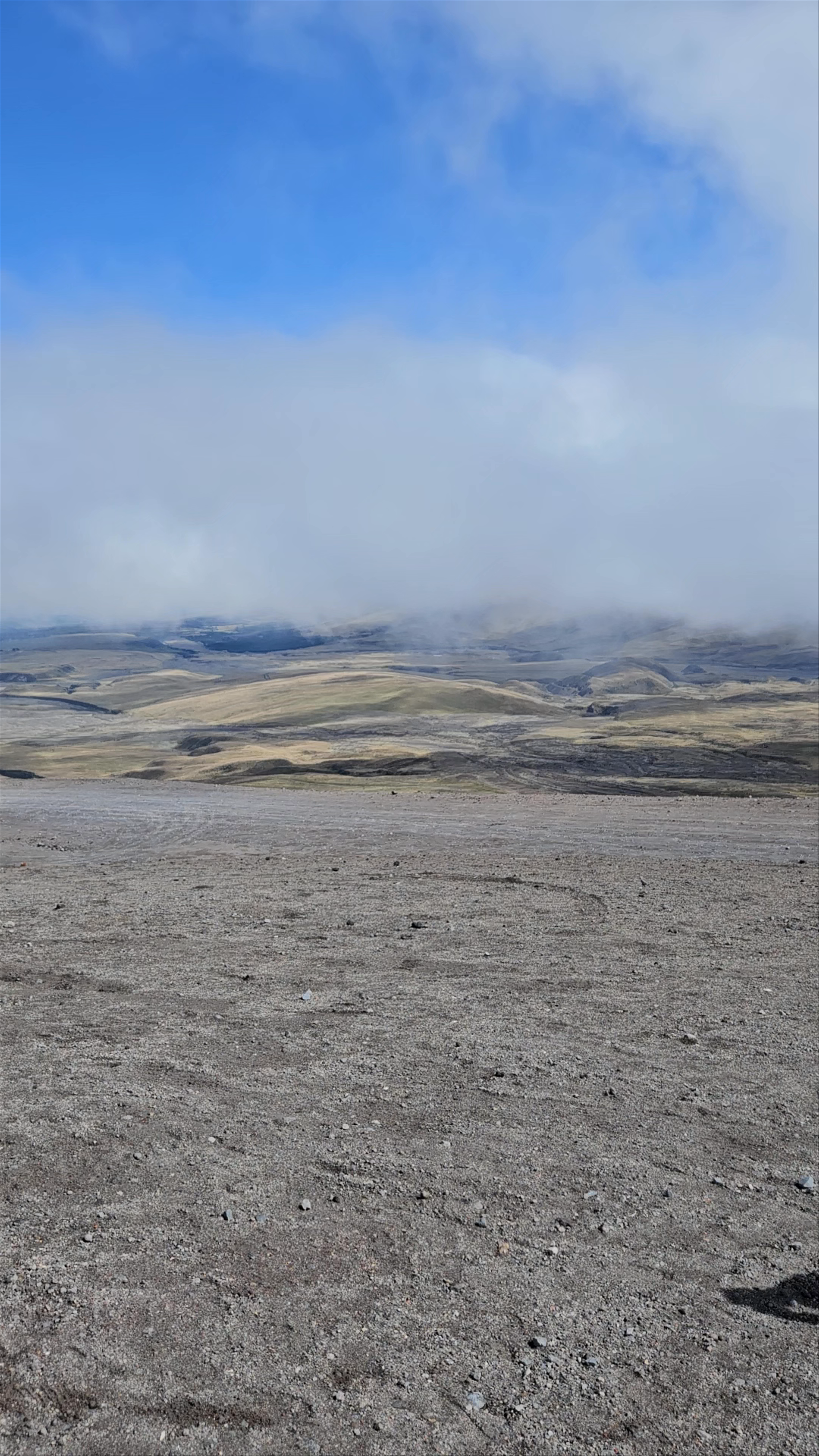 Vista en la faldas del Cotopaxi