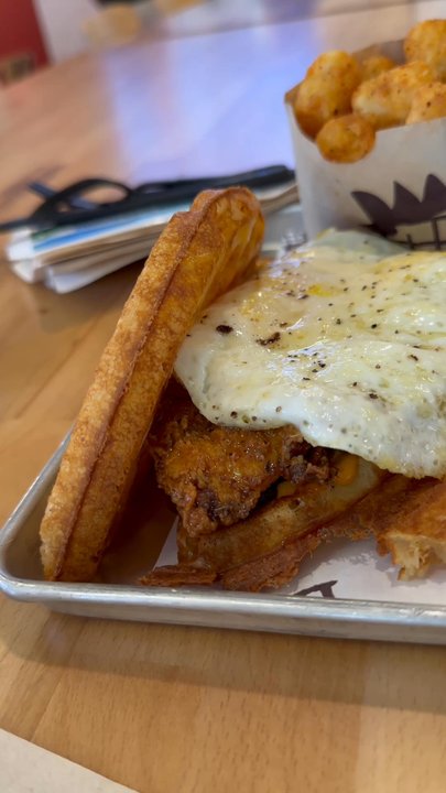 Bruxie - The HOLY CHICKEN w. Fried Egg - Sandwiches Near Me - Athens, Georgia