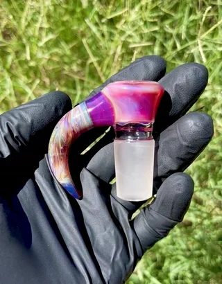 Preview pic of Double Rainbow over Icey White Satin/Telemagenta/AP 18mm slide