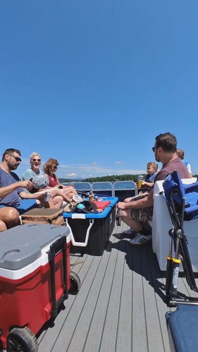 Mail Boat - Our group having a blast - Boating Near Me