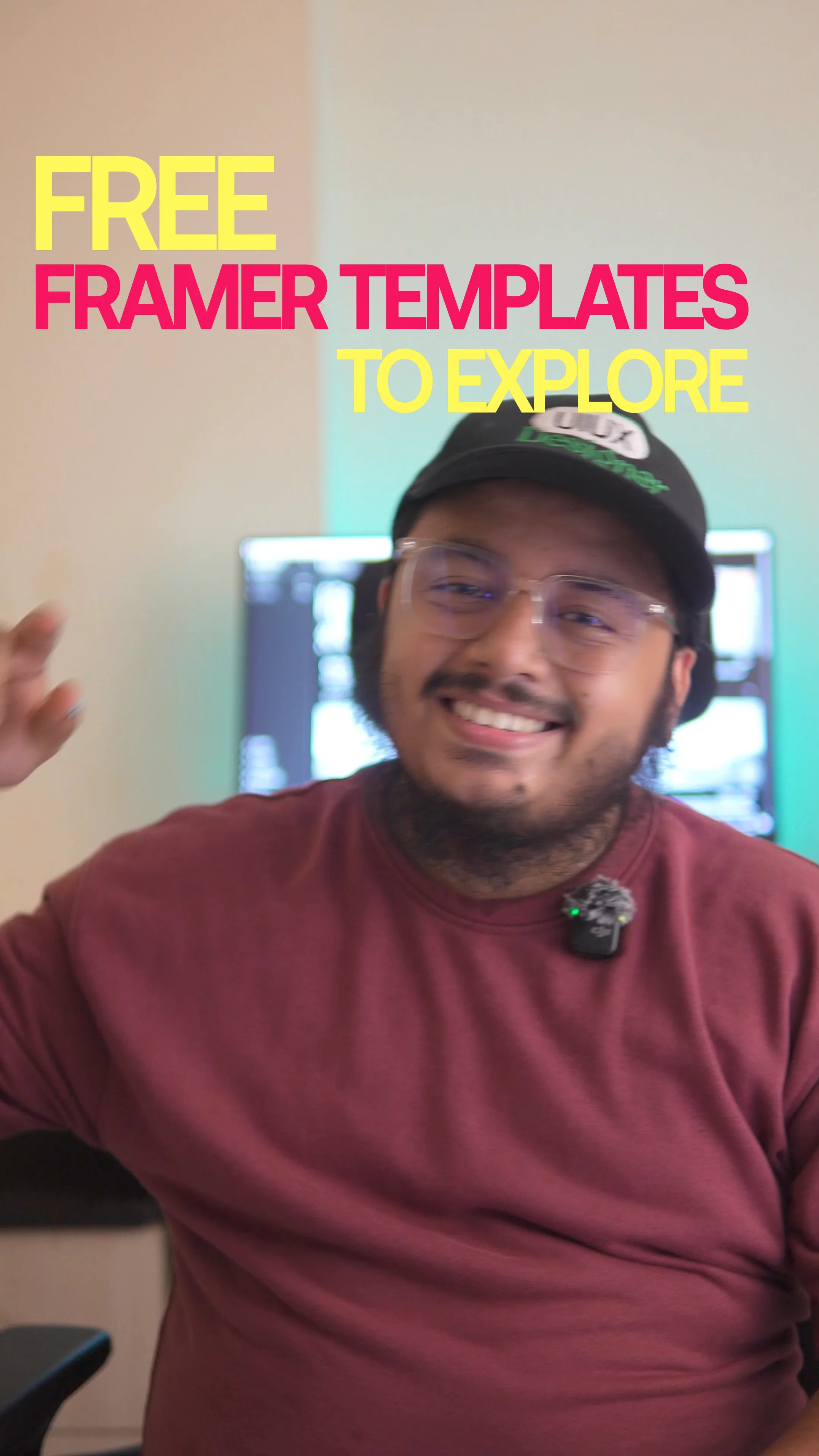 Free Framer templates to explore. Save this video &amp; follow for more.