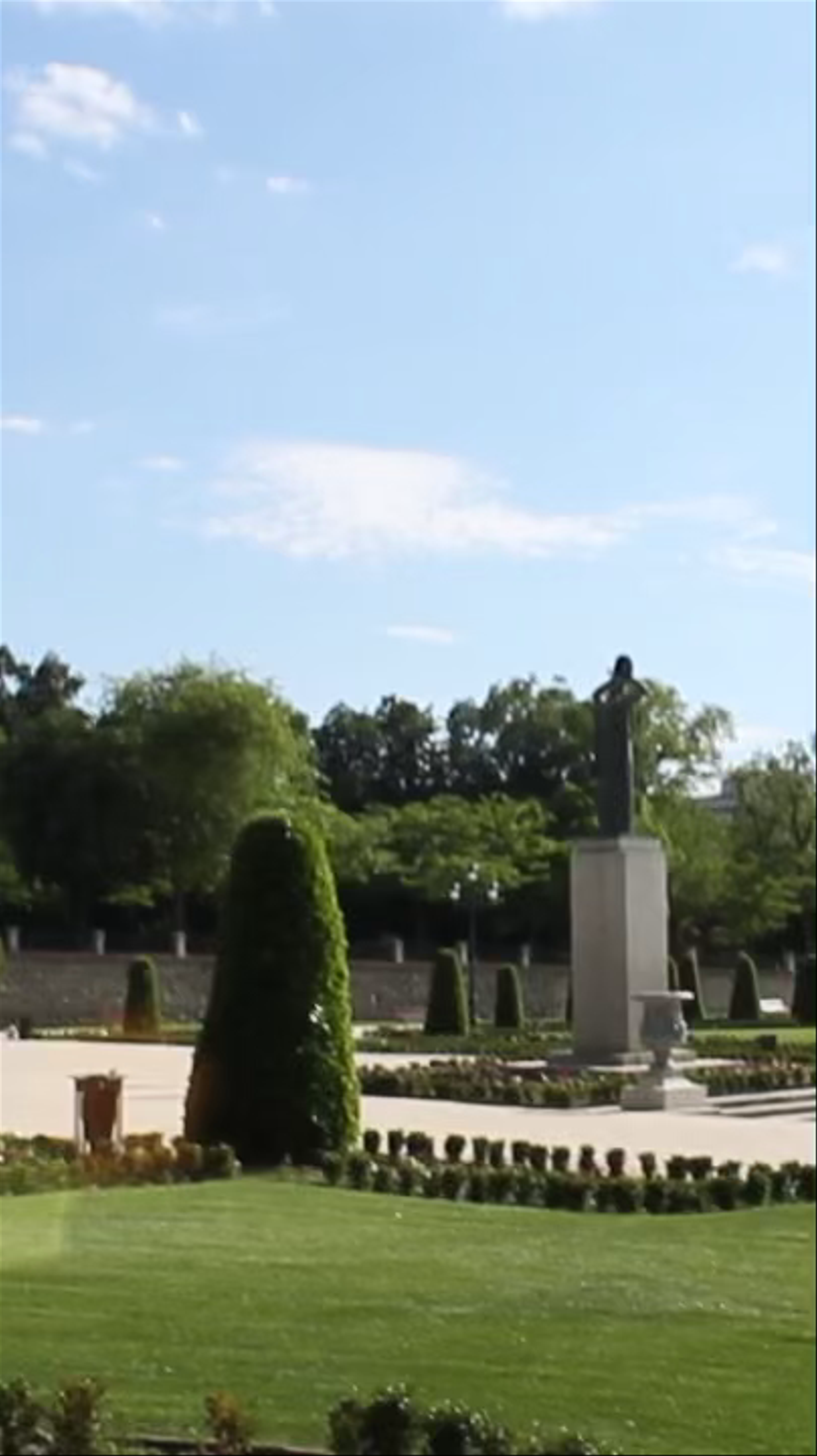 Peaceful Gardens at Plaza de la Independencia, Madrid