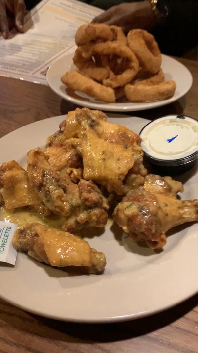 Maxwell's Tavern - Appetizers: garlic Parmesan wings, onion rings, peel and eat shrimp - Southern Near Me - Waxhaw, North Carolina