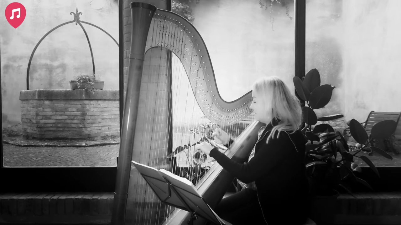 The Siena Harpist & Singer - River Flows In You - video