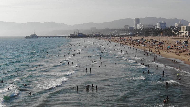 Santa Monica Beach poster