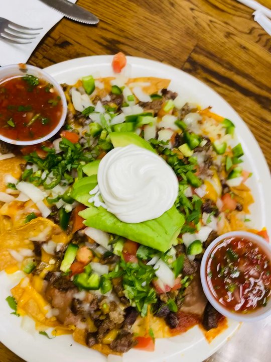 Cafe Amri - Nachos with carne and extra salsa - Breakfast & Brunch Near Me - Oxnard, California
