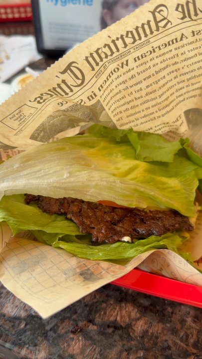 Jon’s Joint - Lettuce wrap burger and fries. - Burgers Near Me - Arlington, Virginia