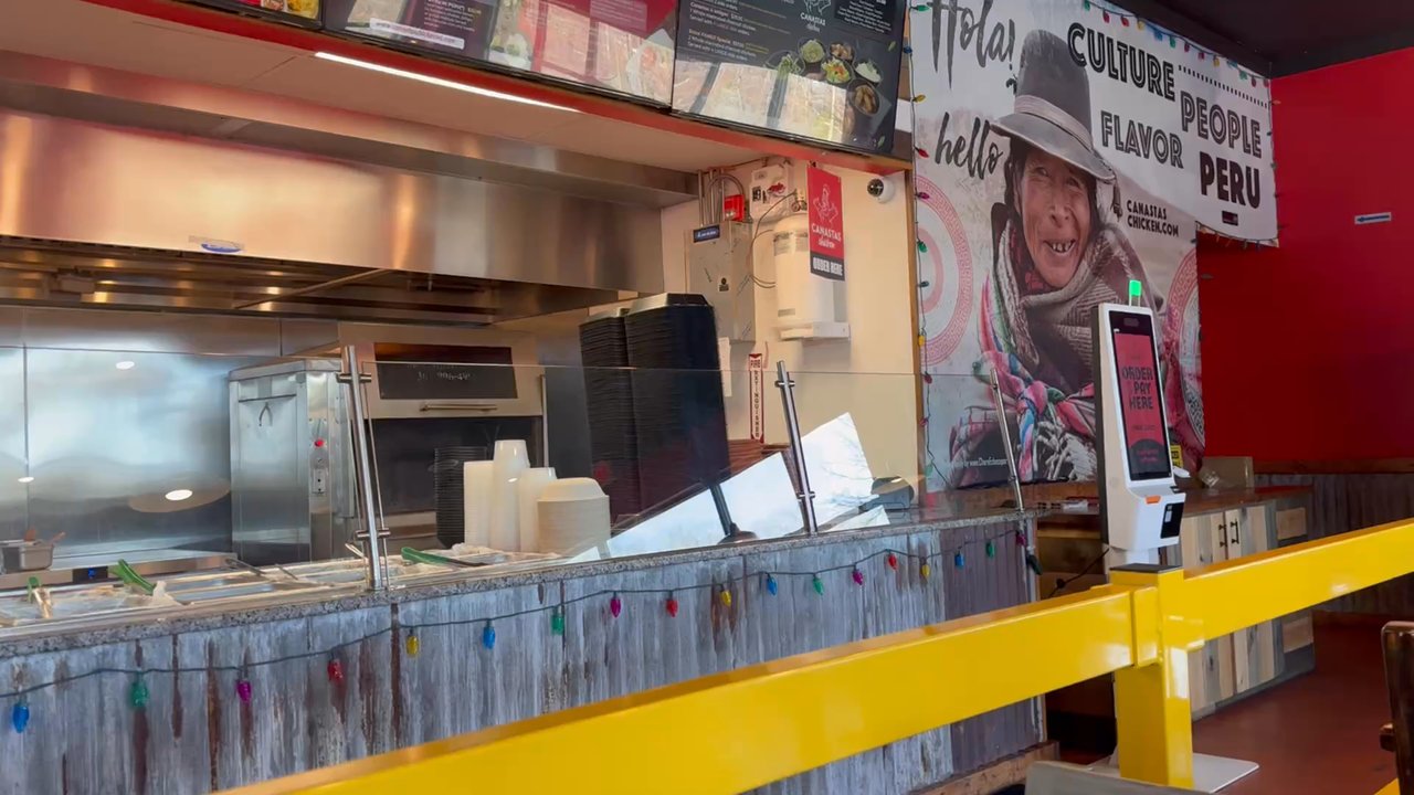 Canastas Chicken - Inside: behind the counter. - Peruvian Near Me - Durham, North Carolina