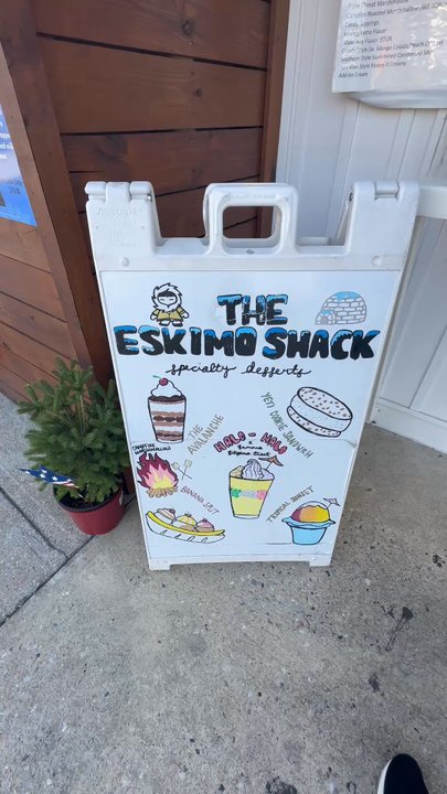 The Eskimo Shack - Signage - Desserts Near Me - Baltimore, Maryland