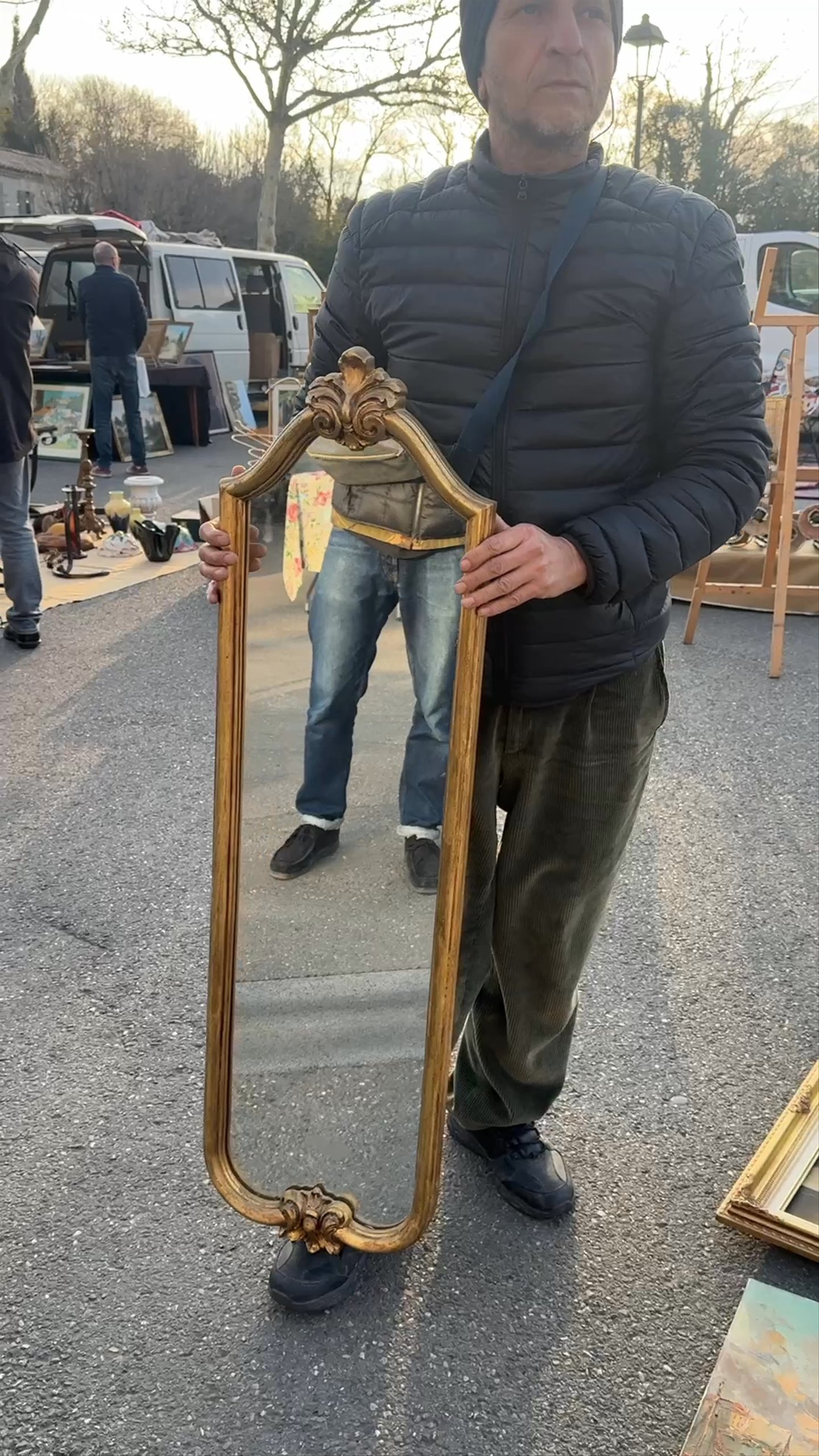 Gilded Long Mirror