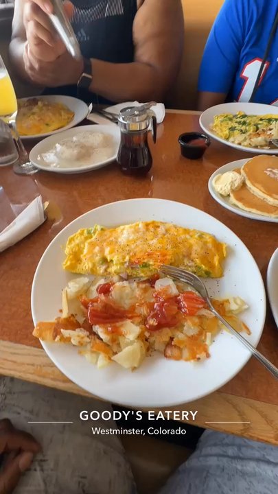 Goody's Eatery - Denver omelet, veggie omelet and biscuits and gravy. - American Near Me - Westminster, Colorado