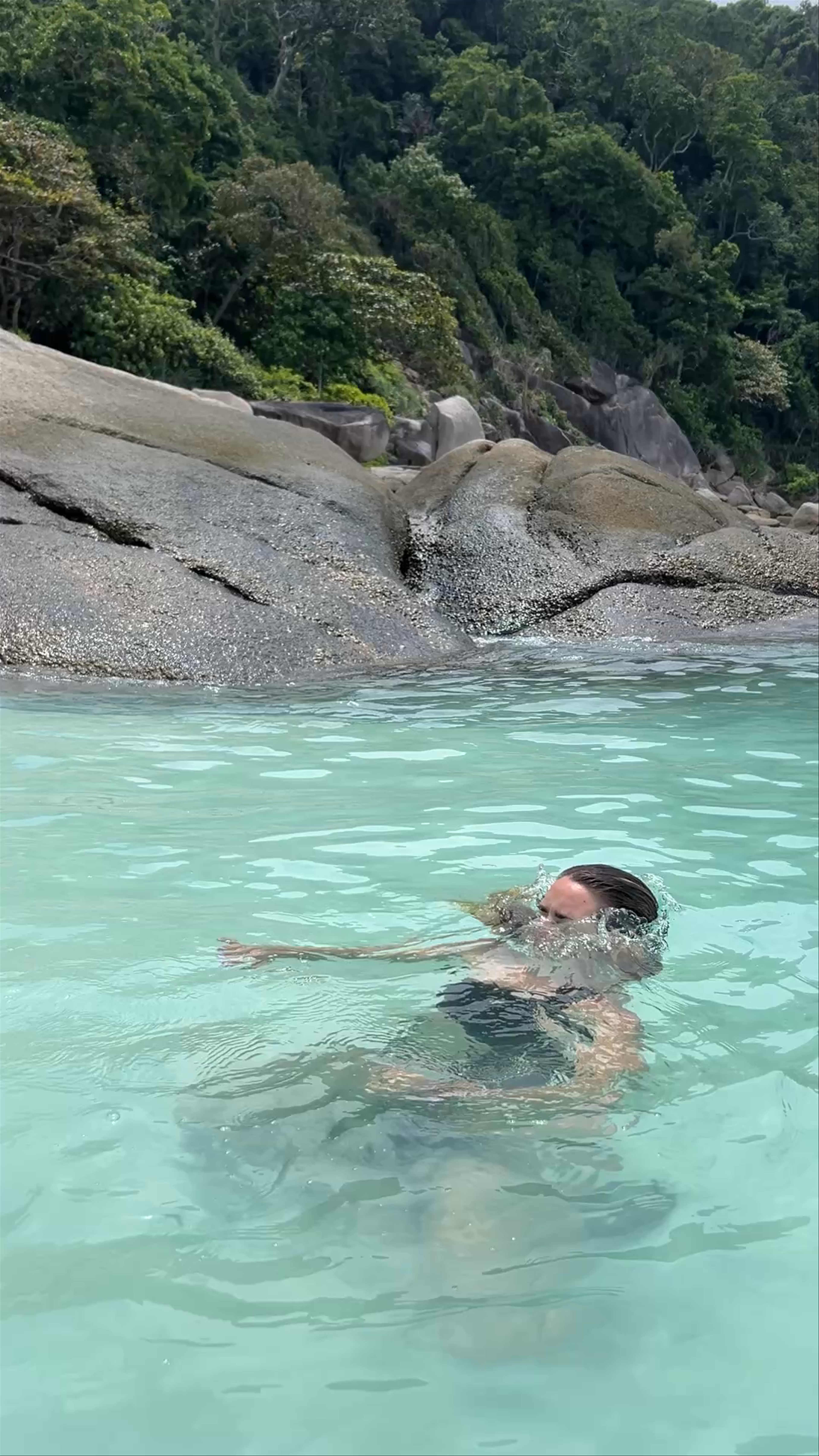 Crystal Clear Waters and Lush Jungle at Similan Islands, Thailand