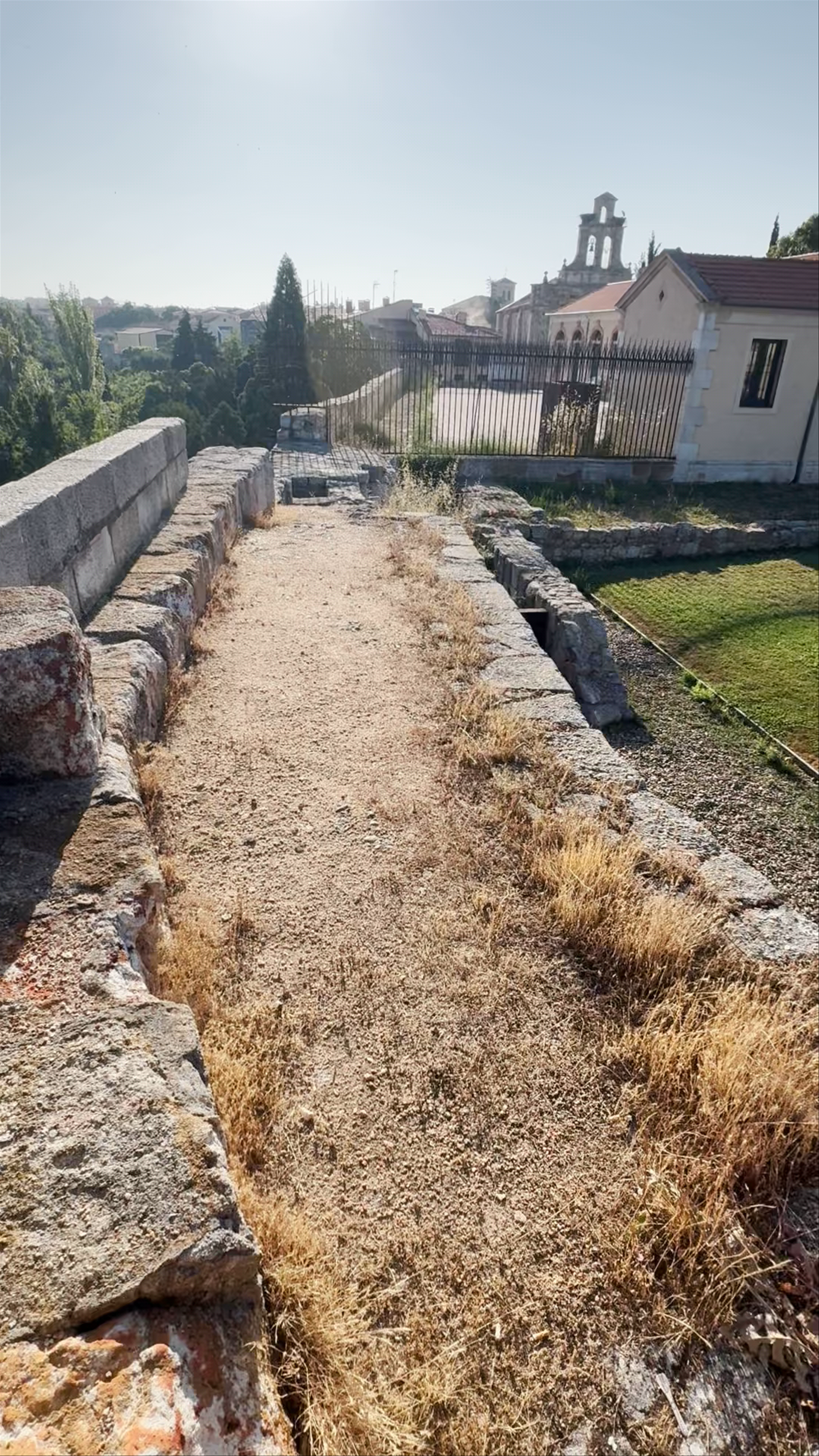Sunlit Pathway at Mirador del Castillo, Zamora