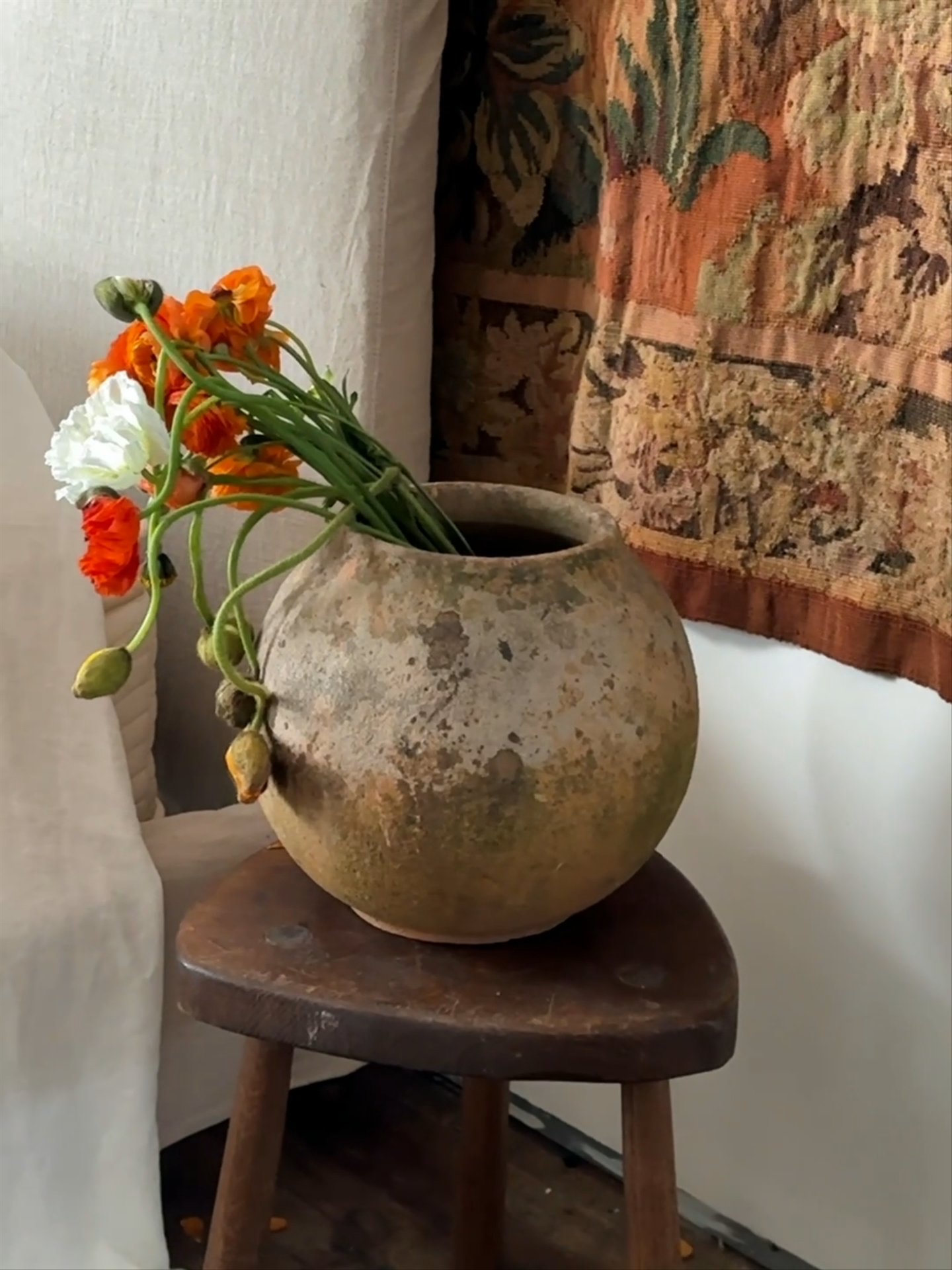 Patina Globe Planter