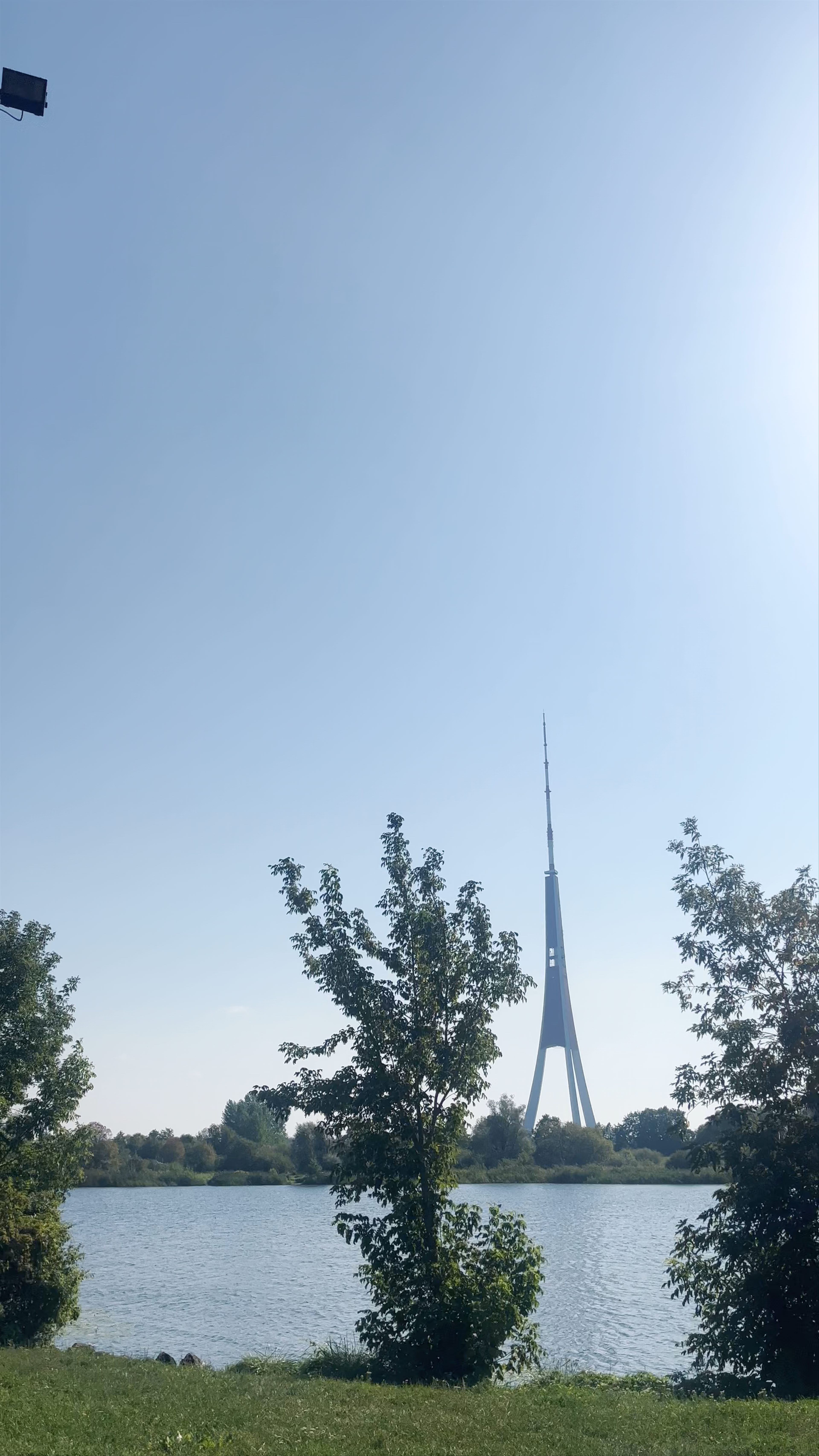 Krasta ielas Sunset Viewing Point in Riga: Serene Waters & Iconic TV Tower Views