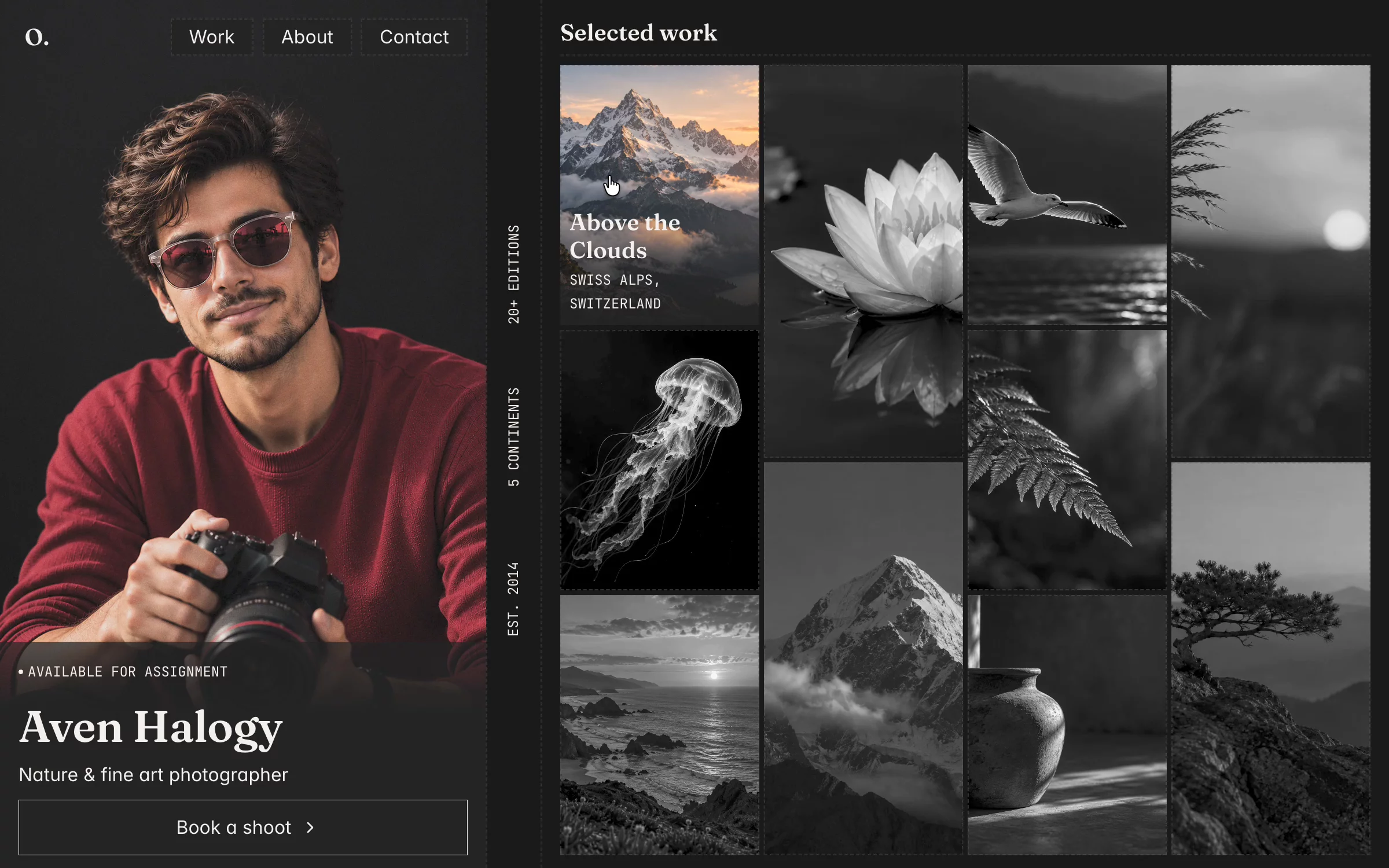 A quick look at the projects page for Optical, featuring a smooth transition from grayscale to full-color images. 📸  Launching today!  Check out the live preview here: https://optical.framer.website