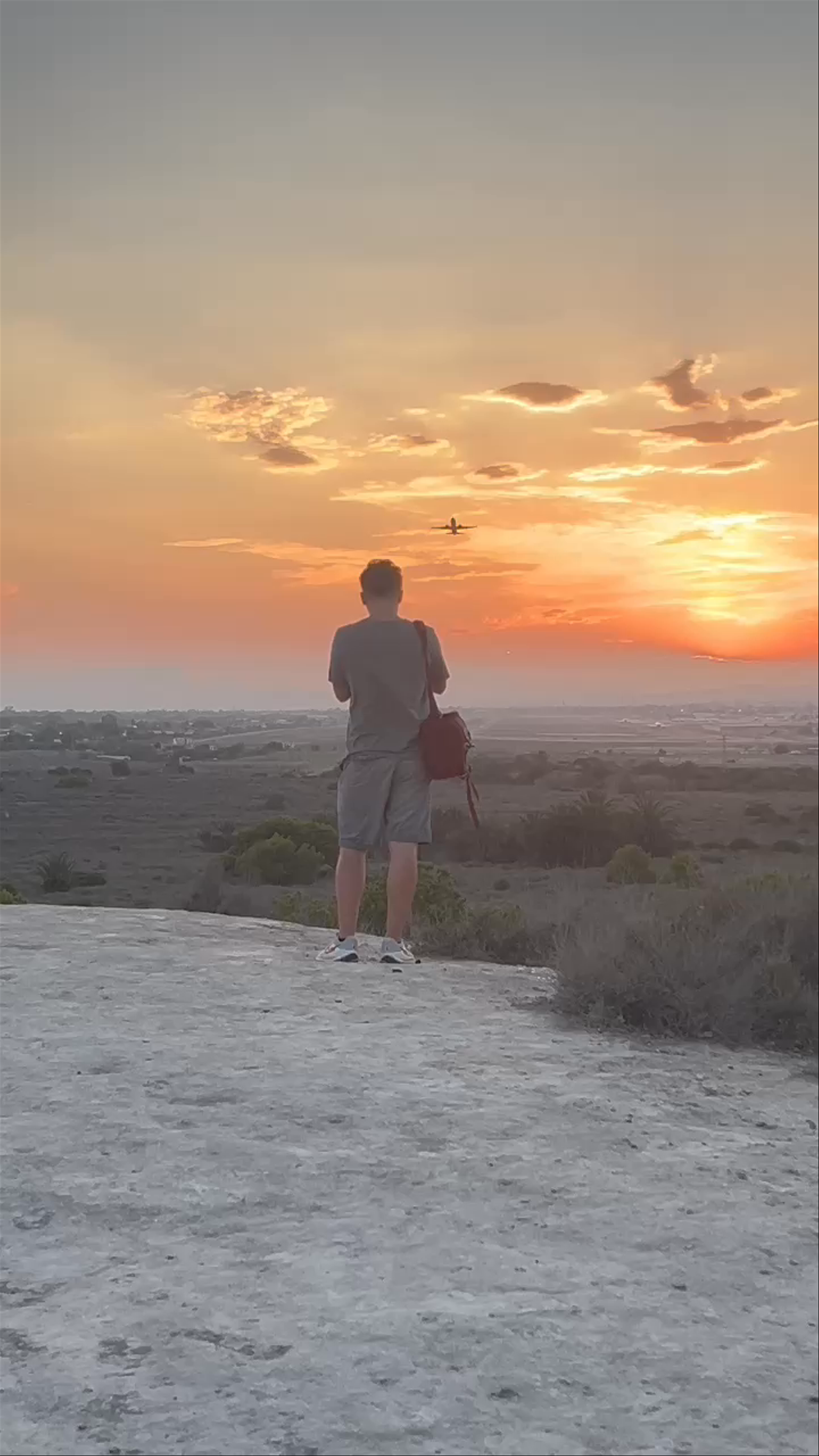 Sunset Plane Spotting at Banco del Mirador del Altet, Alicante