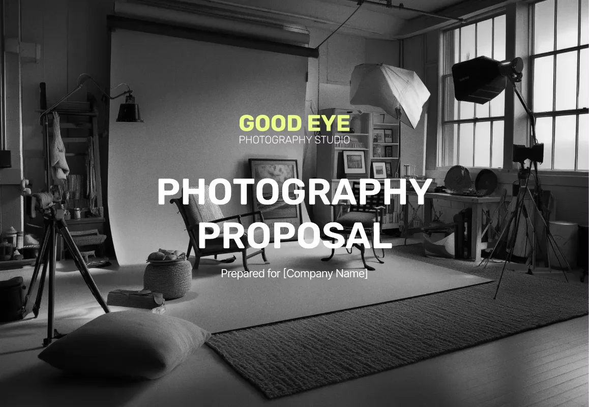 Preview of Photography Proposal Template