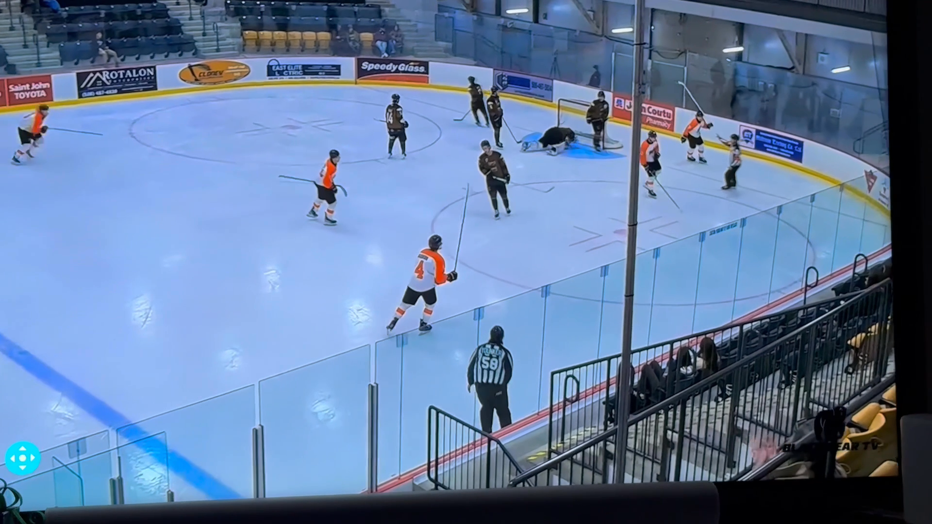 Simon Ward's Stunning Backhand Goal vs. St. Stephen Moose!