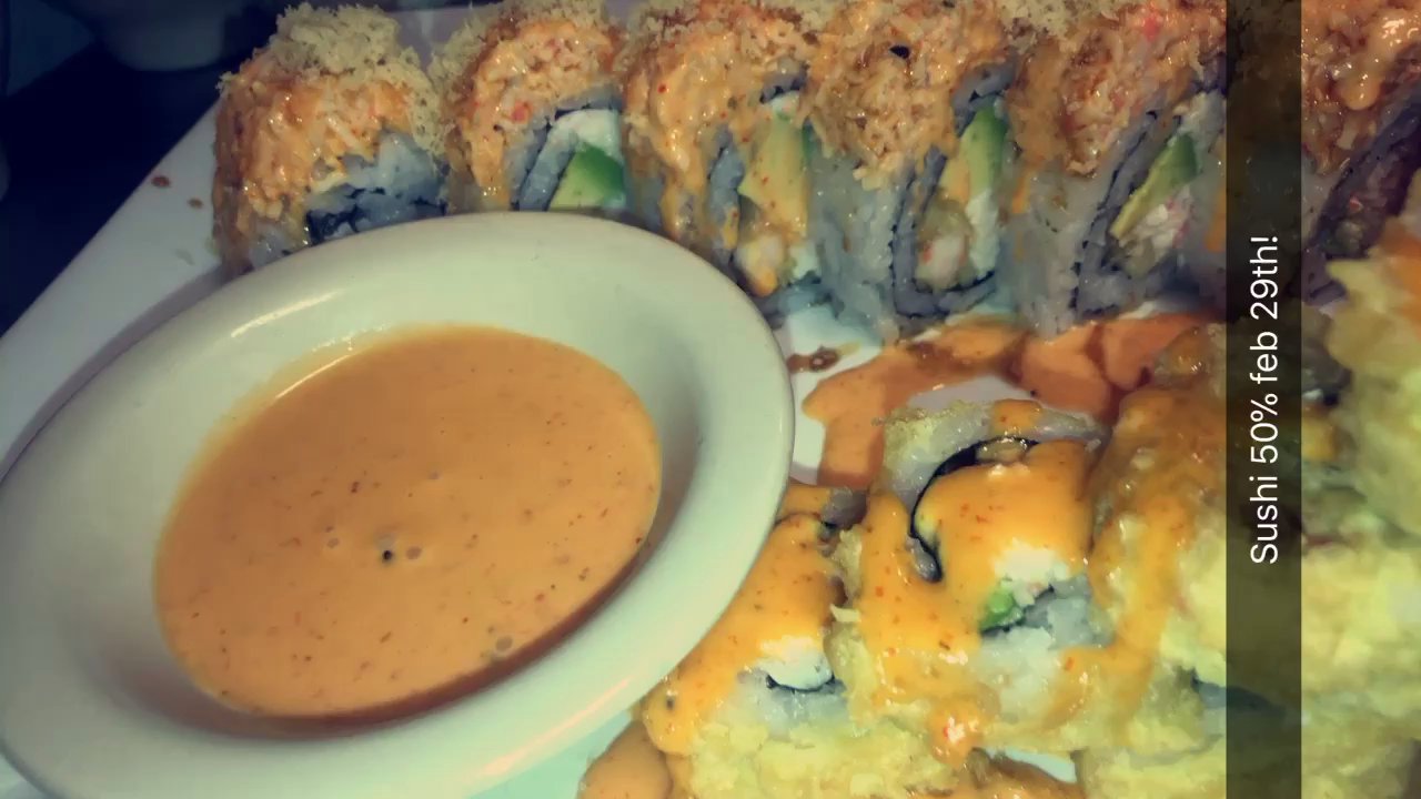 Sumo Sushi and Steak - Volcano (bottom) & Black tiger (top) - Japanese Near Me - Bryant, Arkansas